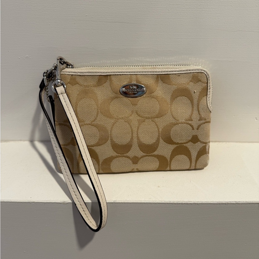 Coach Tan Wristlet